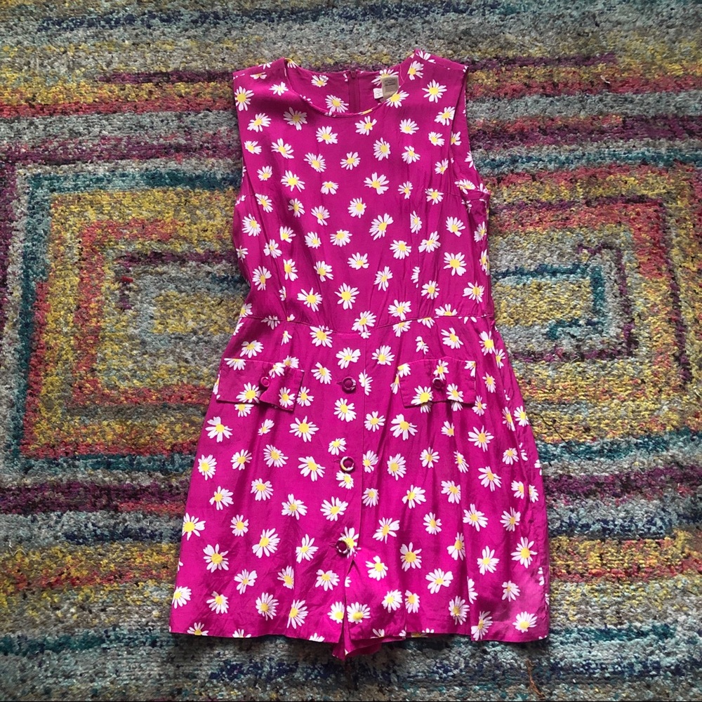Express Vintage Pink Floral Romper